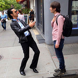 Nick Cave and Jonny Greenwood bumped into each other on the street