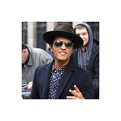 Bruno Mars amused by cheeky gift