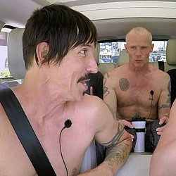 Red Hot Chili Peppers strip off for karaoke with James Corden