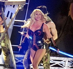 Britney Spears performs secret gig