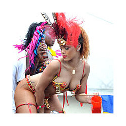 Rihanna Strips Off To Celebrate Kadooment Day In Barbados