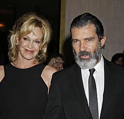 Antonio Banderas and Melanie Griffith love having stars over to play games