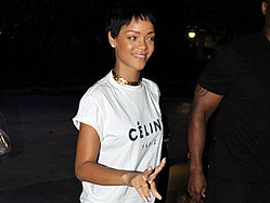 Rihanna Arrives For VMA Rehearsal In Jeans And Jordans Under Cover Of Night
