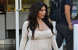 Kim Kardashian has gained 23 pounds