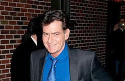 Charlie Sheen and Brooke Mueller gagged